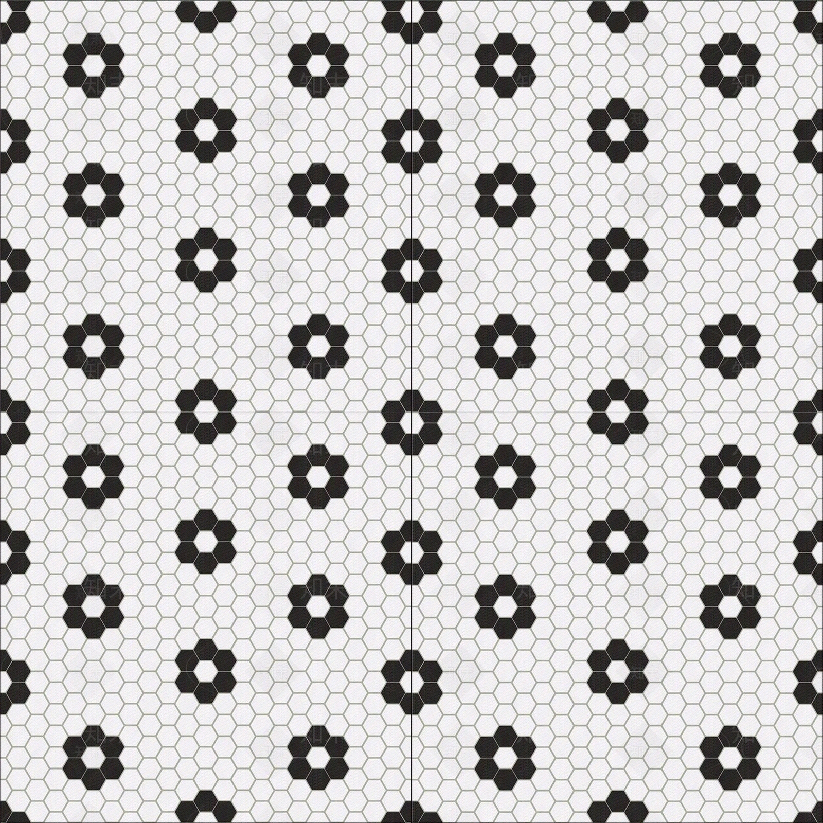 无缝马赛克艺术花砖贴图下载【ID:1146867357】