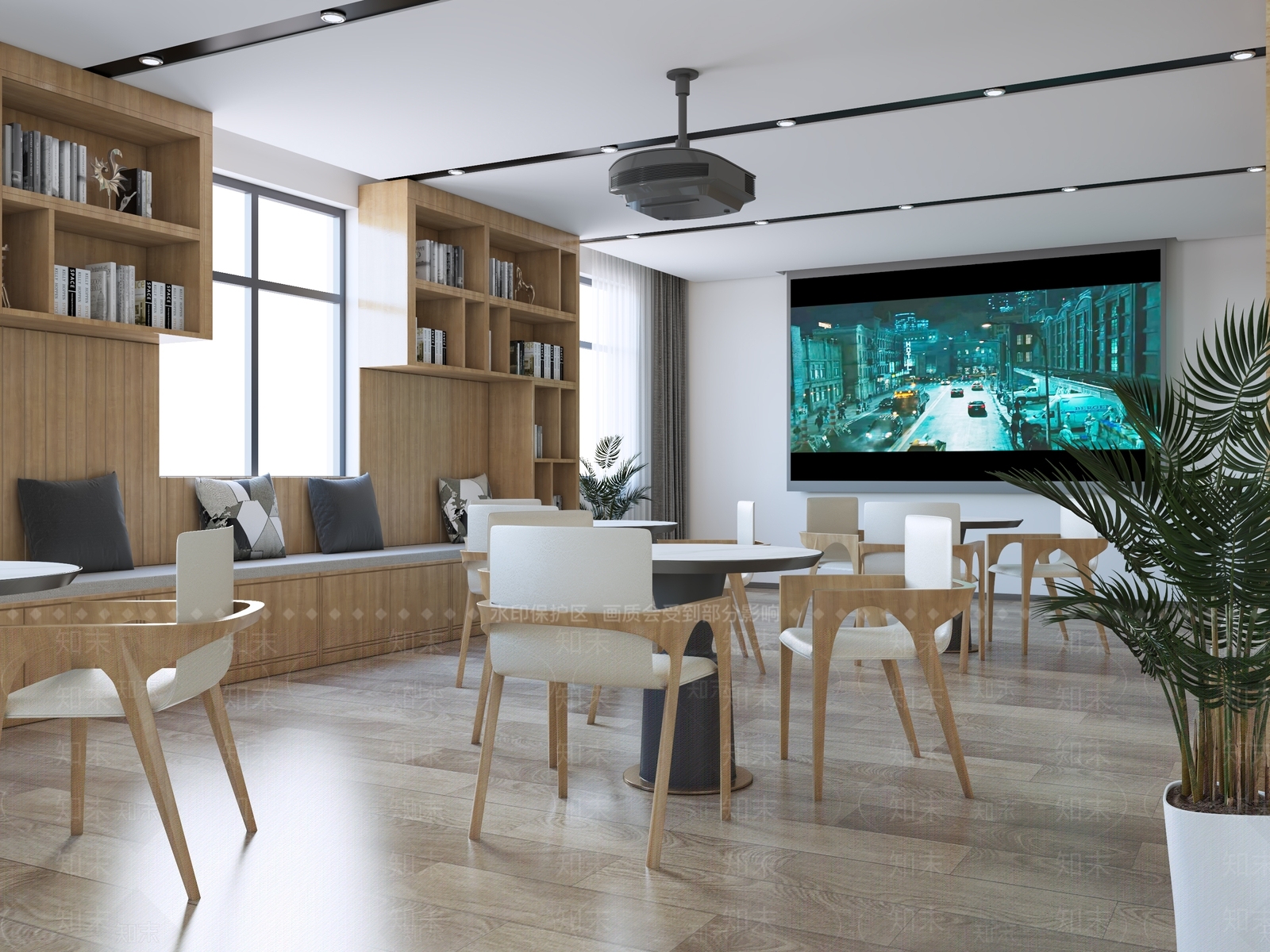 书吧空间3D模型下载【ID:1146866866】