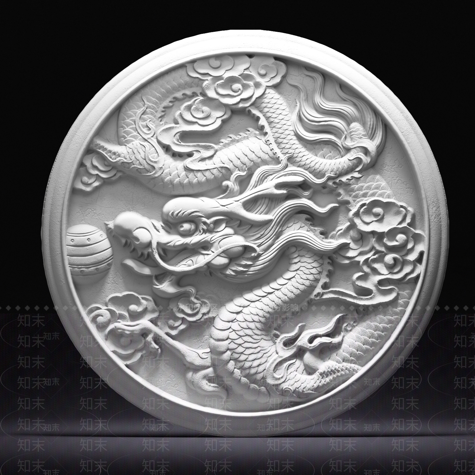 新中式浮雕SU模型下载【ID:1146869296】