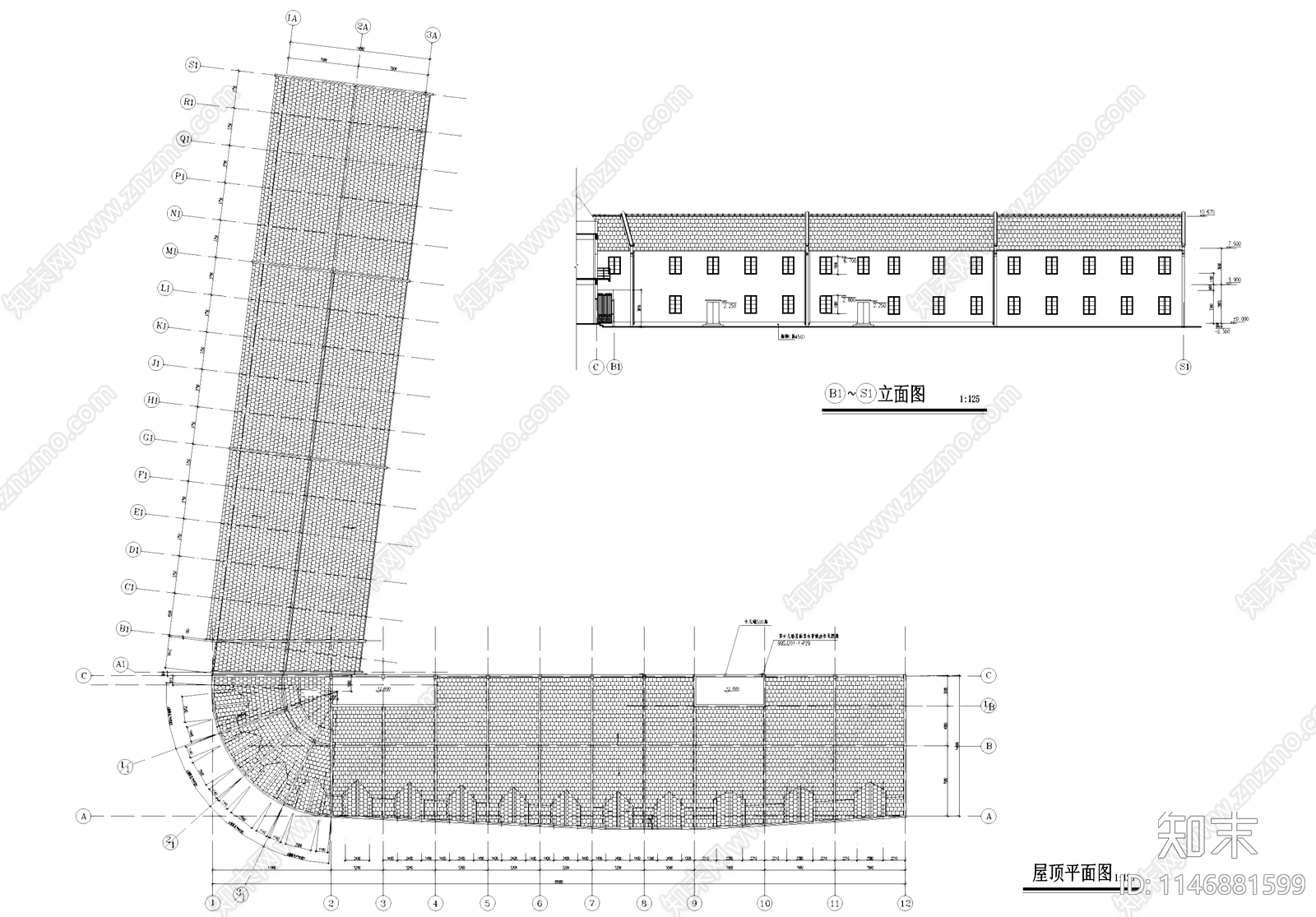 欧式凯司令咖啡馆古建筑cad施工图下载【ID:1146881599】