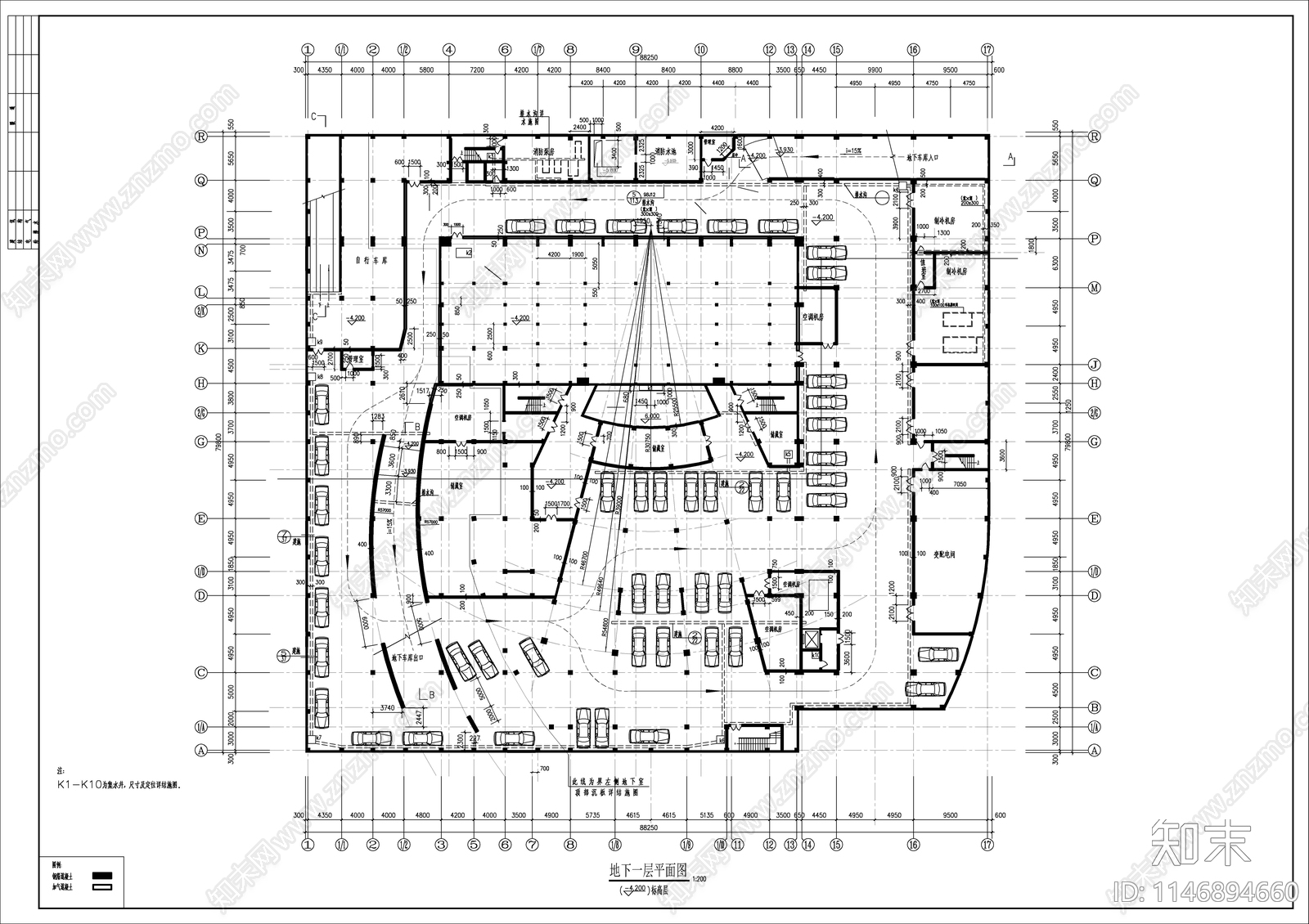 大型影剧院建筑cad施工图下载【ID:1146894660】