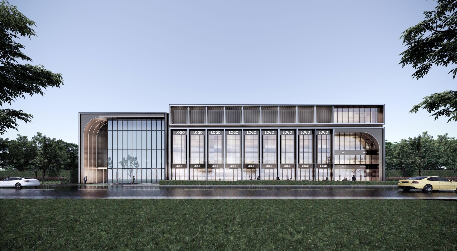 现代商业多层SU模型下载【ID:1149436843】