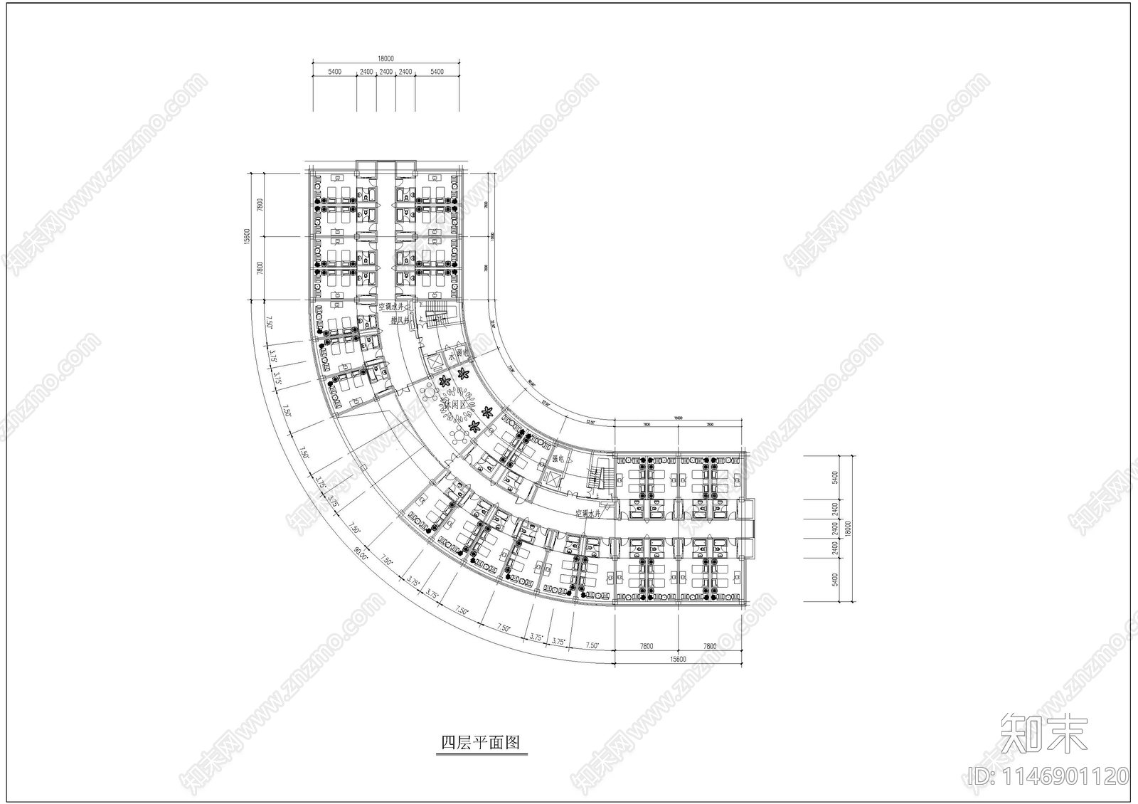 某大学星级会馆建筑cad施工图下载【ID:1146901120】