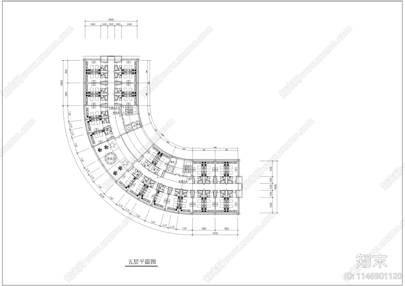 某大学星级会馆建筑cad施工图下载【ID:1146901120】