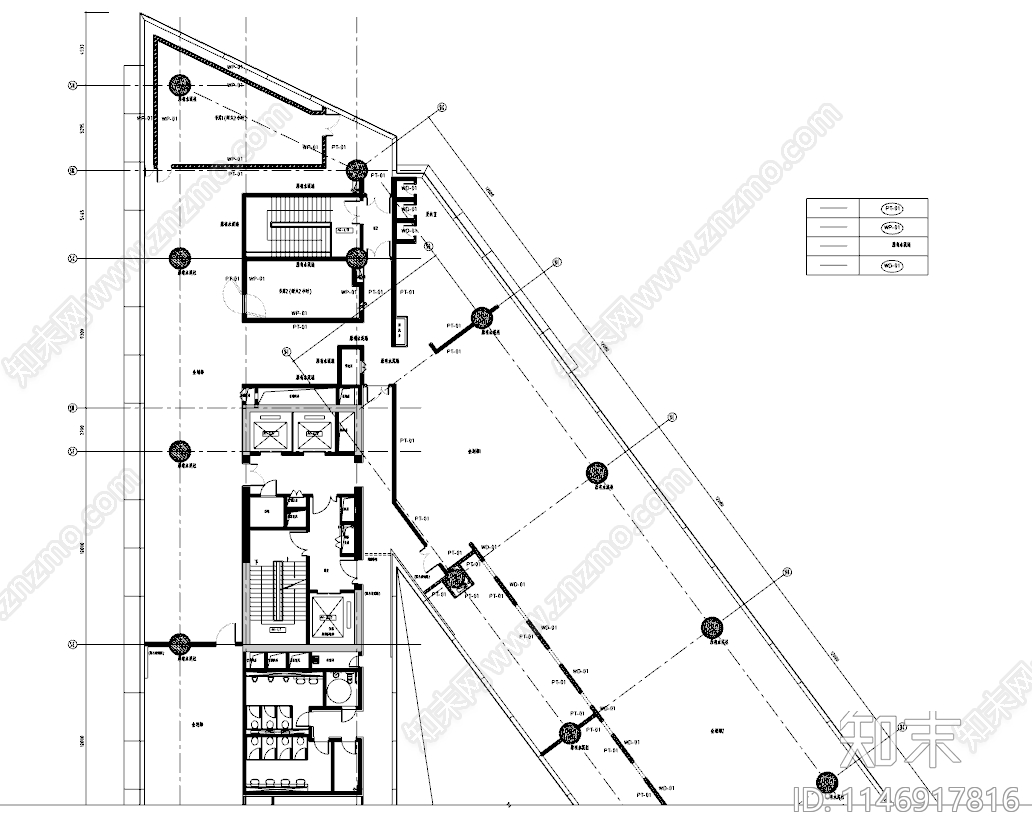 瑞穗銀行上海办公室室内cad施工图下载【ID:1146917816】