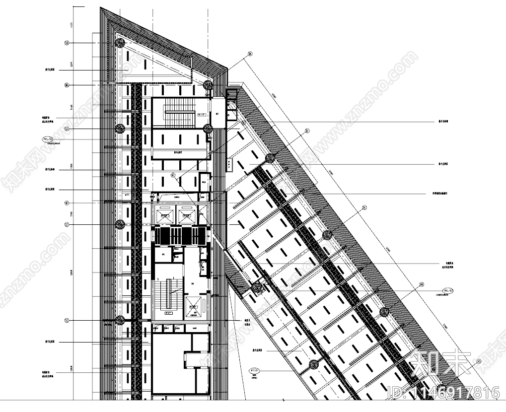 瑞穗銀行上海办公室室内cad施工图下载【ID:1146917816】