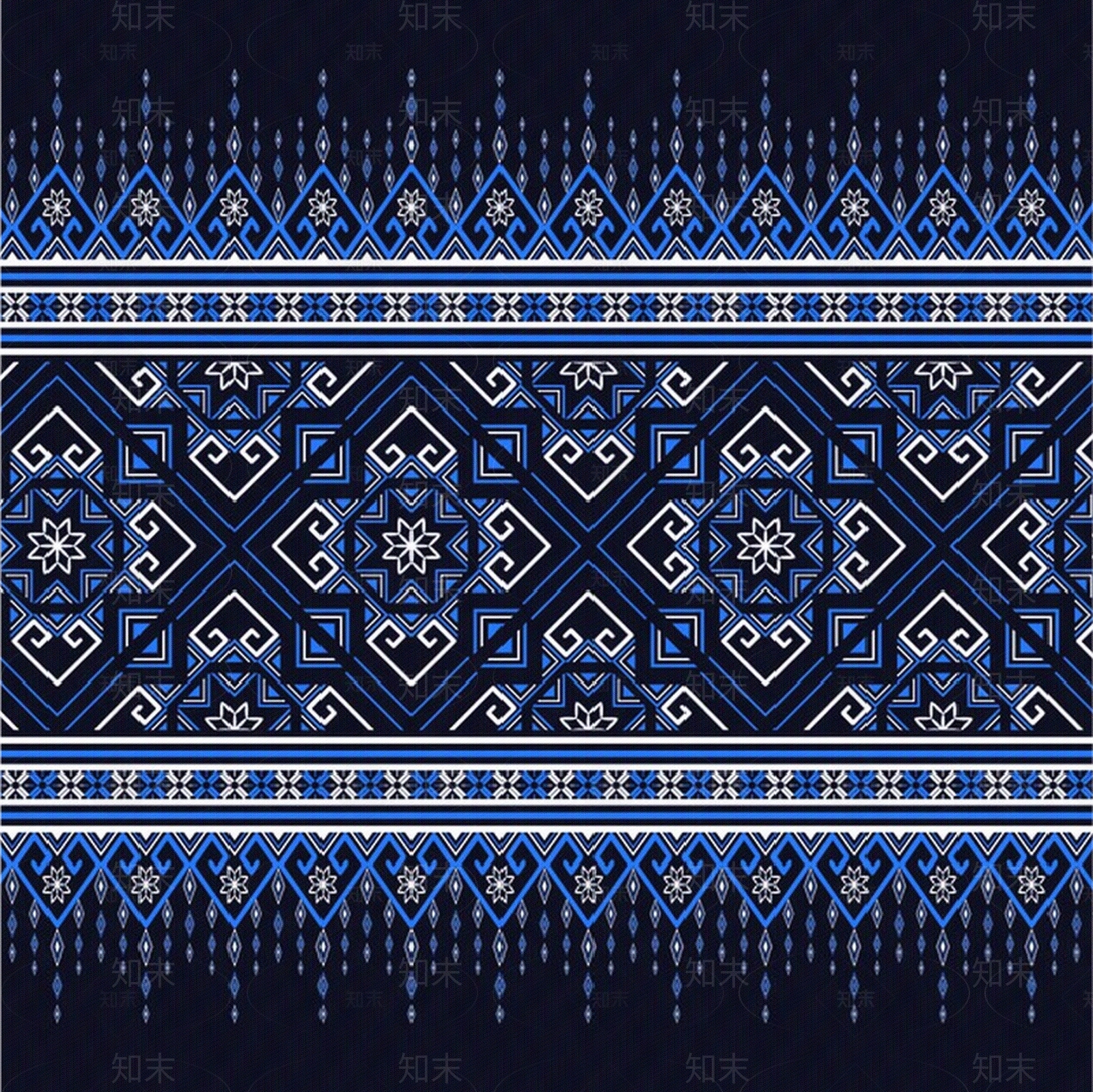 刺绣设计东方几何民族图案贴图下载【ID:1146921122】