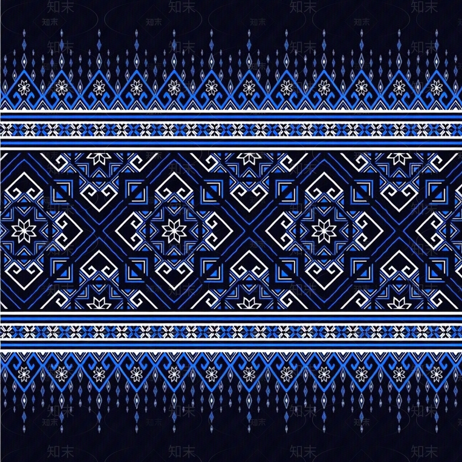 刺绣设计东方几何民族图案贴图下载【ID:1195382989】