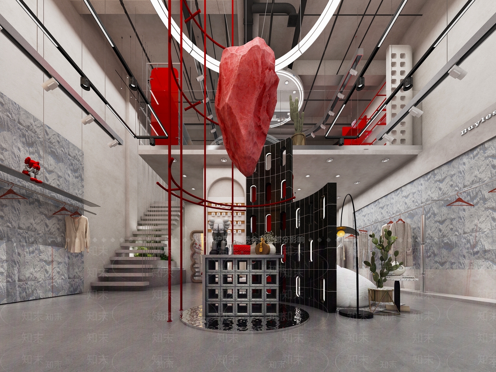 高端订制设计师买手店3D模型下载【ID:1146930281】