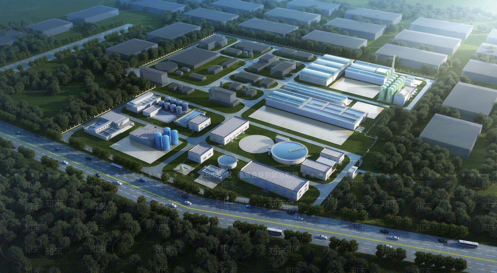 化工厂3D模型下载【ID:1146933621】