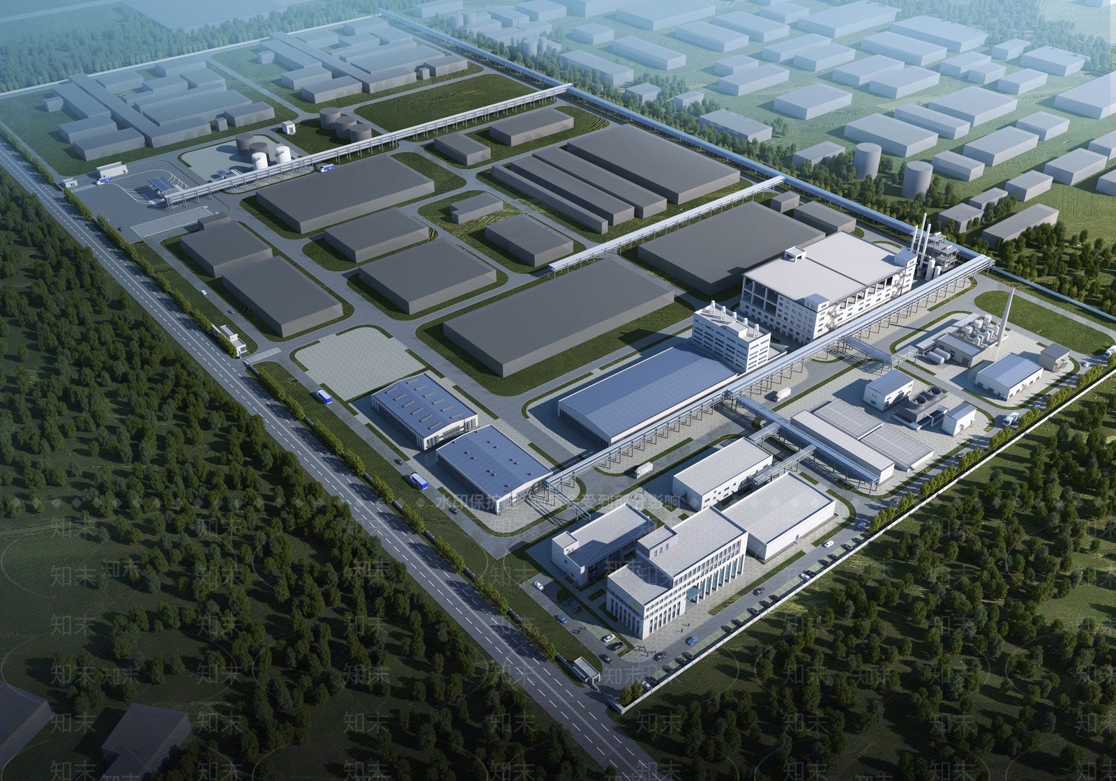 化工厂3D模型下载【ID:1146933764】