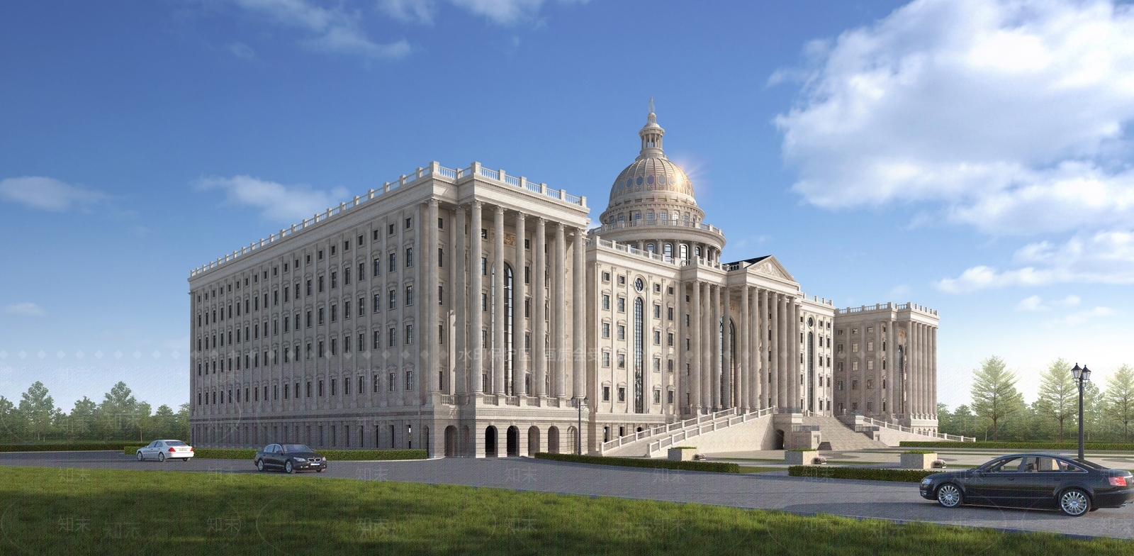 欧式建筑3D模型下载【ID:1146934746】