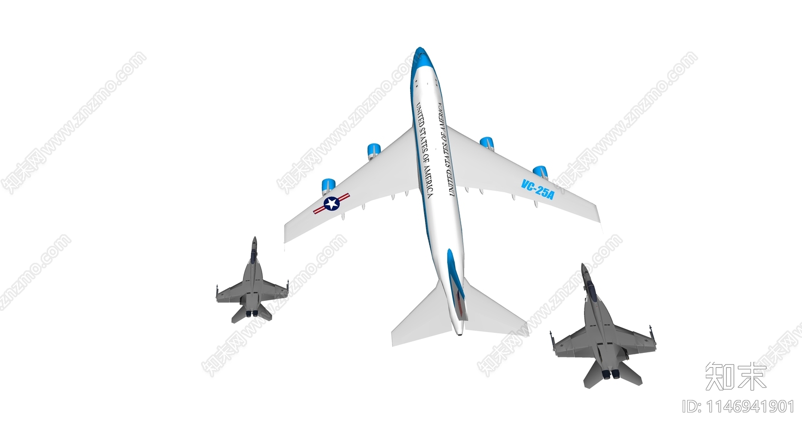 飞机SU模型下载【ID:1146941901】