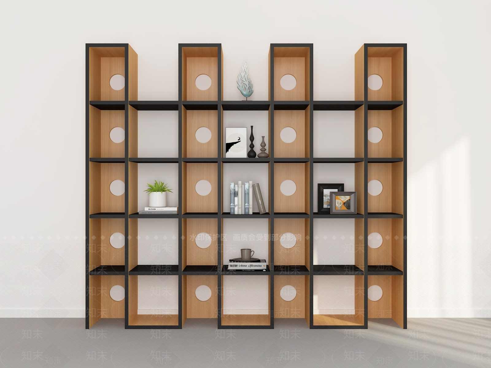 书架摆件3D模型下载【ID:1146946604】