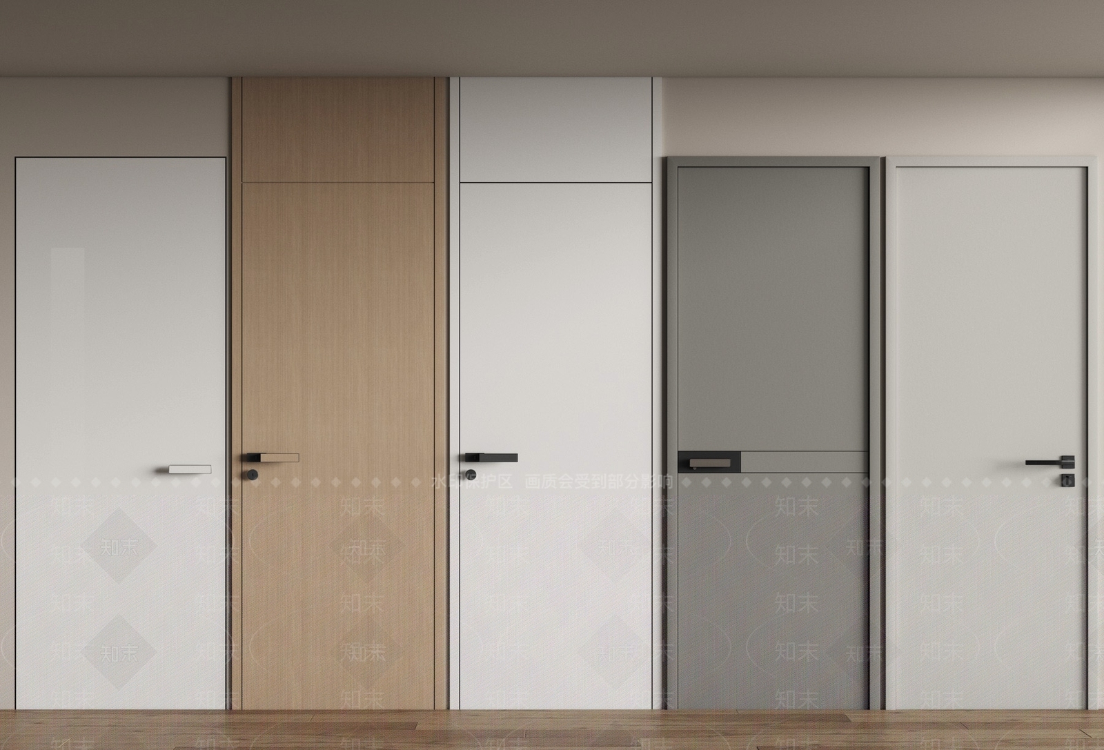 现代隐形门3D模型下载【ID:1146953294】