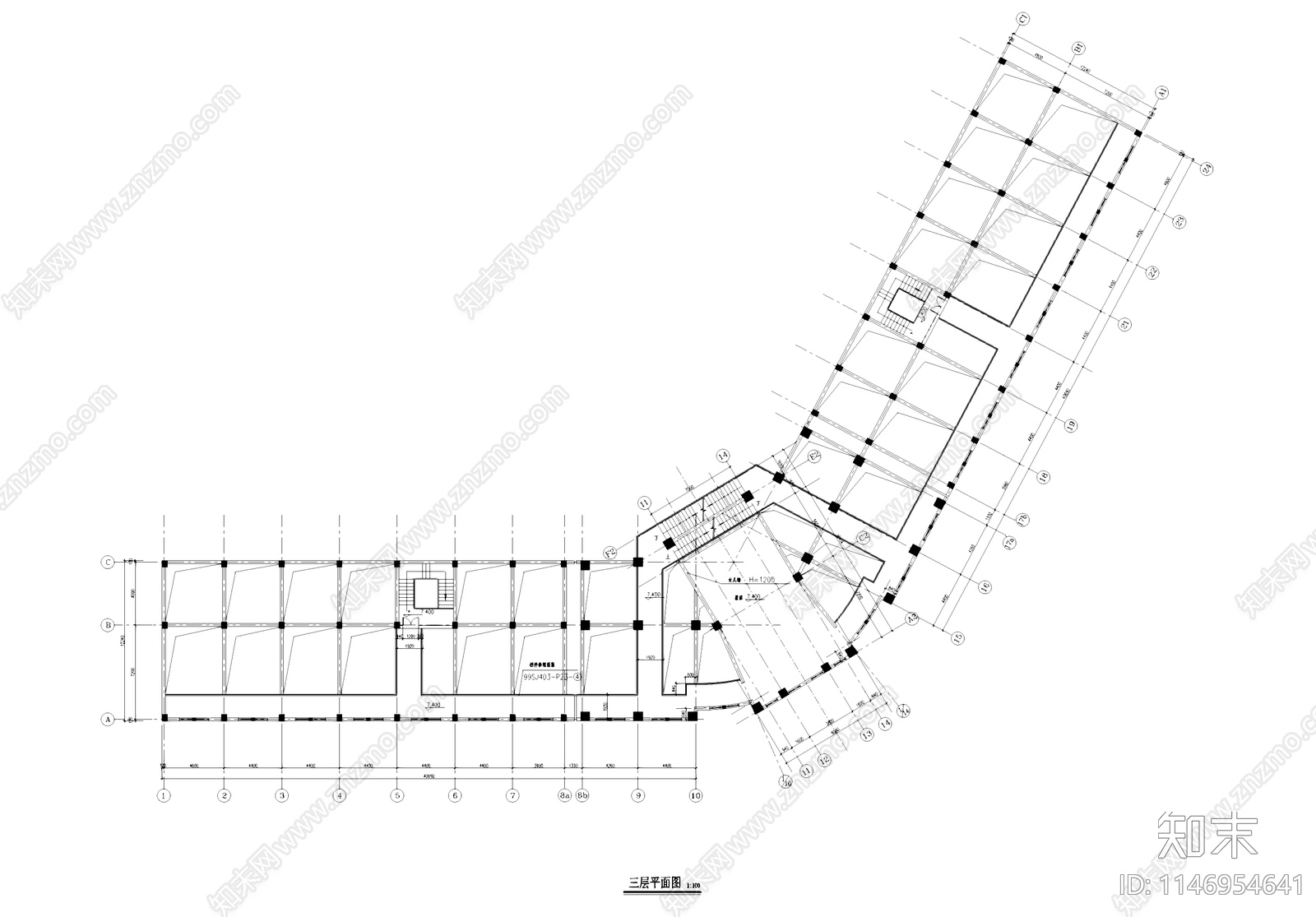 欧式平安大戏院古建筑cad施工图下载【ID:1146954641】