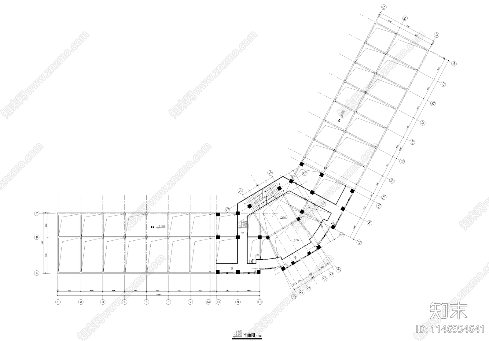 欧式平安大戏院古建筑cad施工图下载【ID:1146954641】