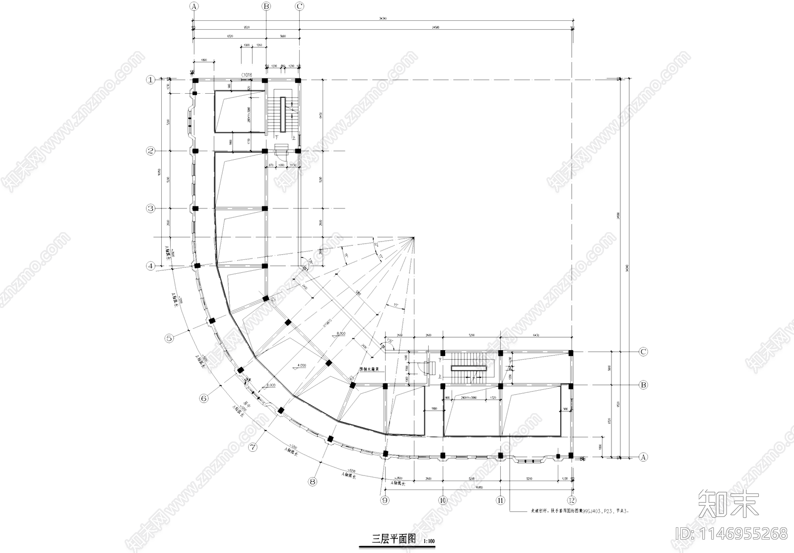 欧式屈臣氏药房古建筑cad施工图下载【ID:1146955268】