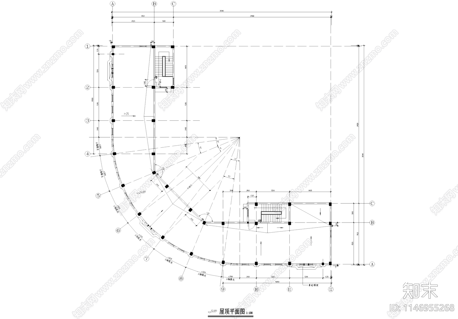 欧式屈臣氏药房古建筑cad施工图下载【ID:1146955268】