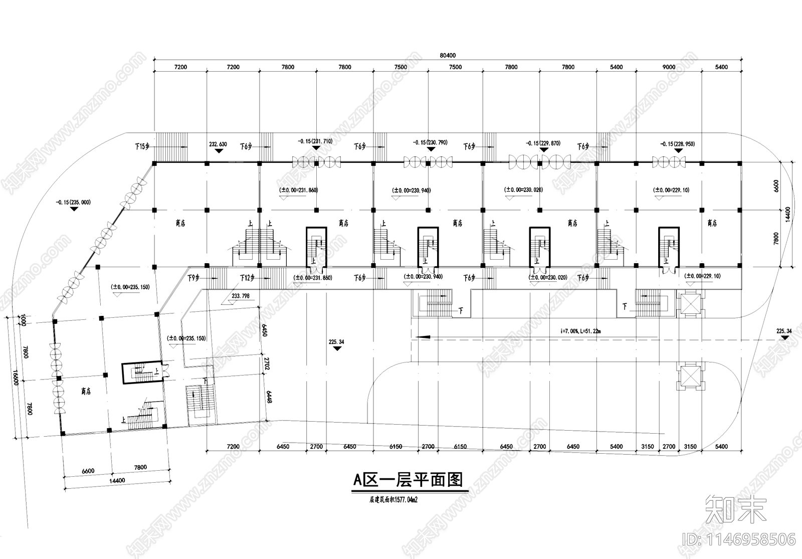 复盛镇新民居多层住宅楼建筑cad施工图下载【ID:1146958506】