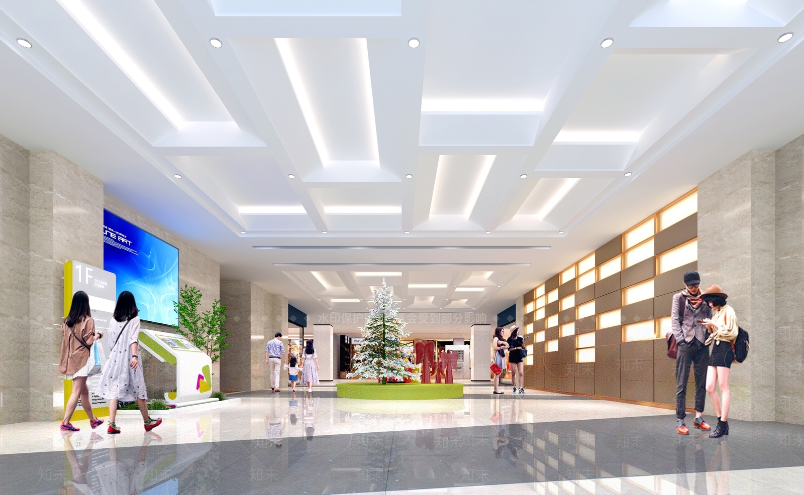 现代商场过道3D模型下载【ID:1146958769】