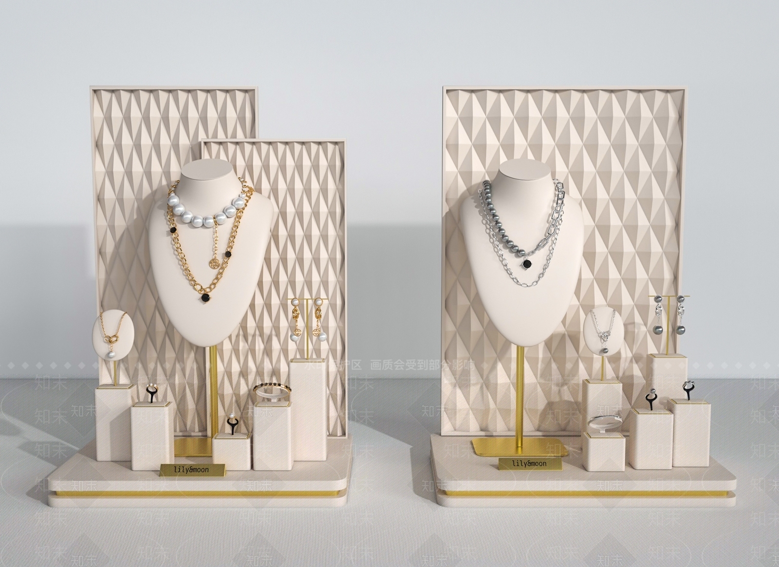 现代首饰展示3D模型下载【ID:1146959703】