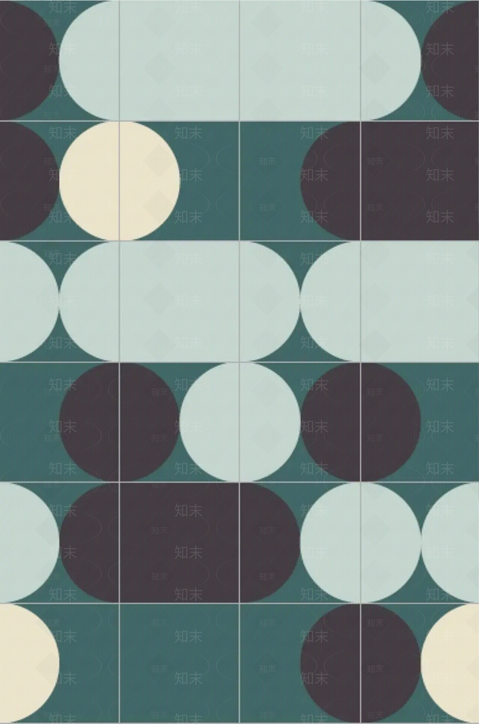 现代奶油风彩色儿童墙纸彩色瓷砖贴图下载【ID:1146959962】