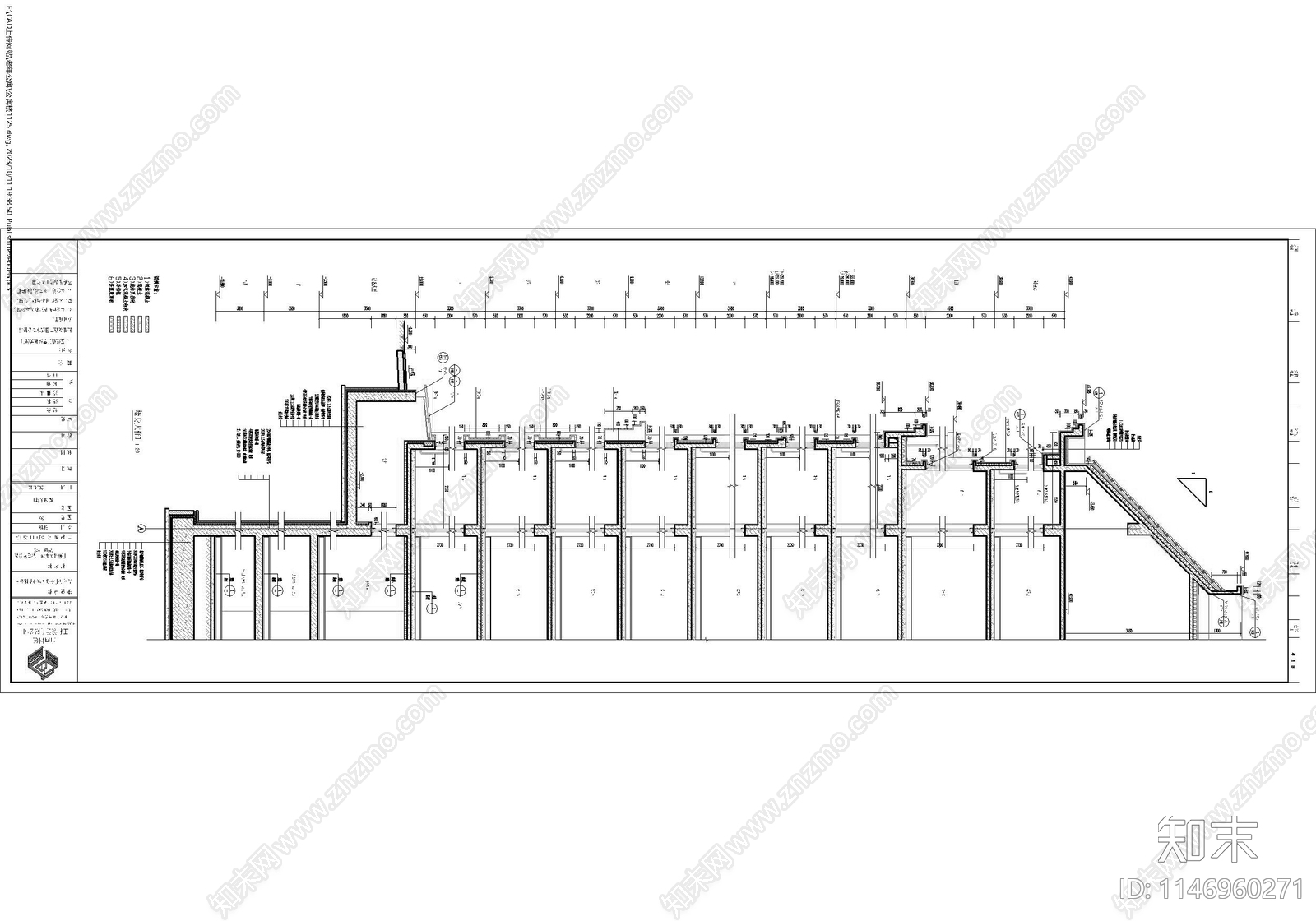 简欧风格老年公寓建筑cad施工图下载【ID:1146960271】