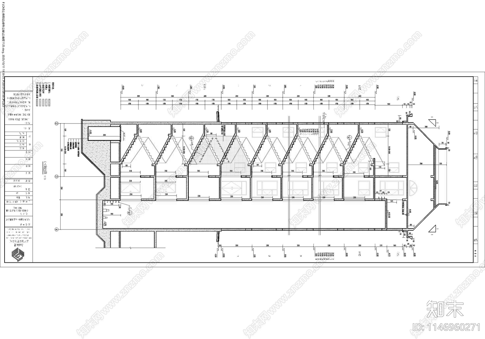 简欧风格老年公寓建筑cad施工图下载【ID:1146960271】