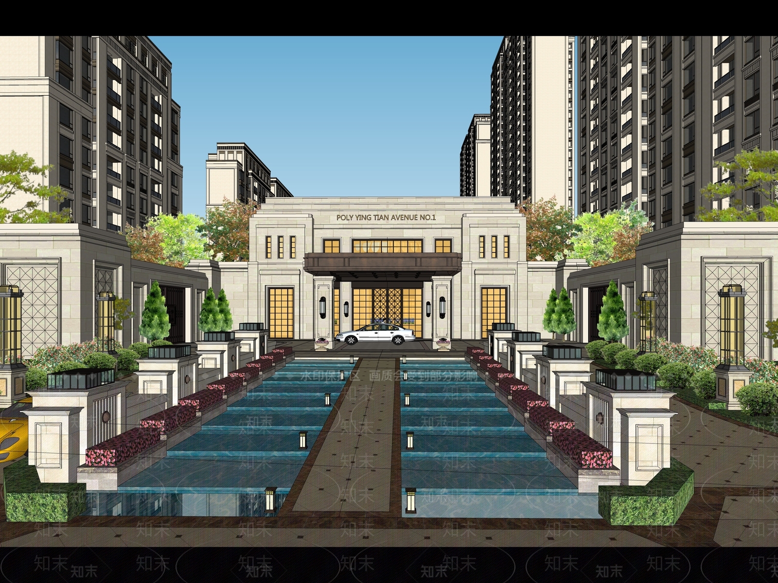 古典大都会风格会所SU模型下载【ID:1146961885】