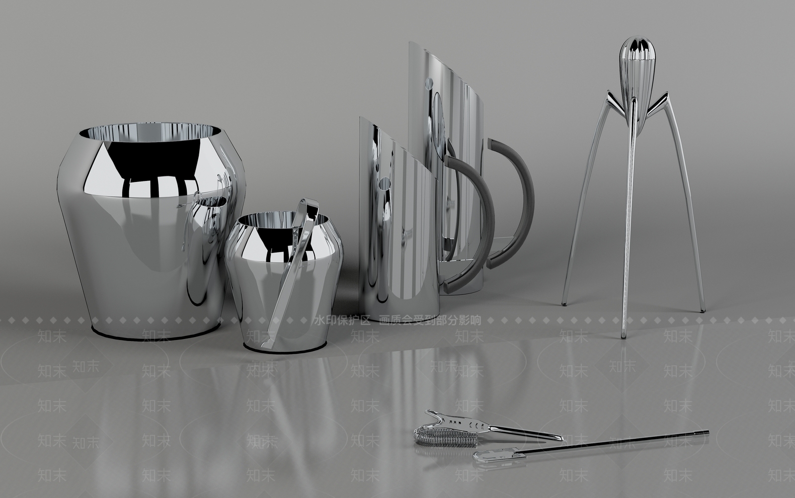 茶具3D模型下载【ID:1146963549】
