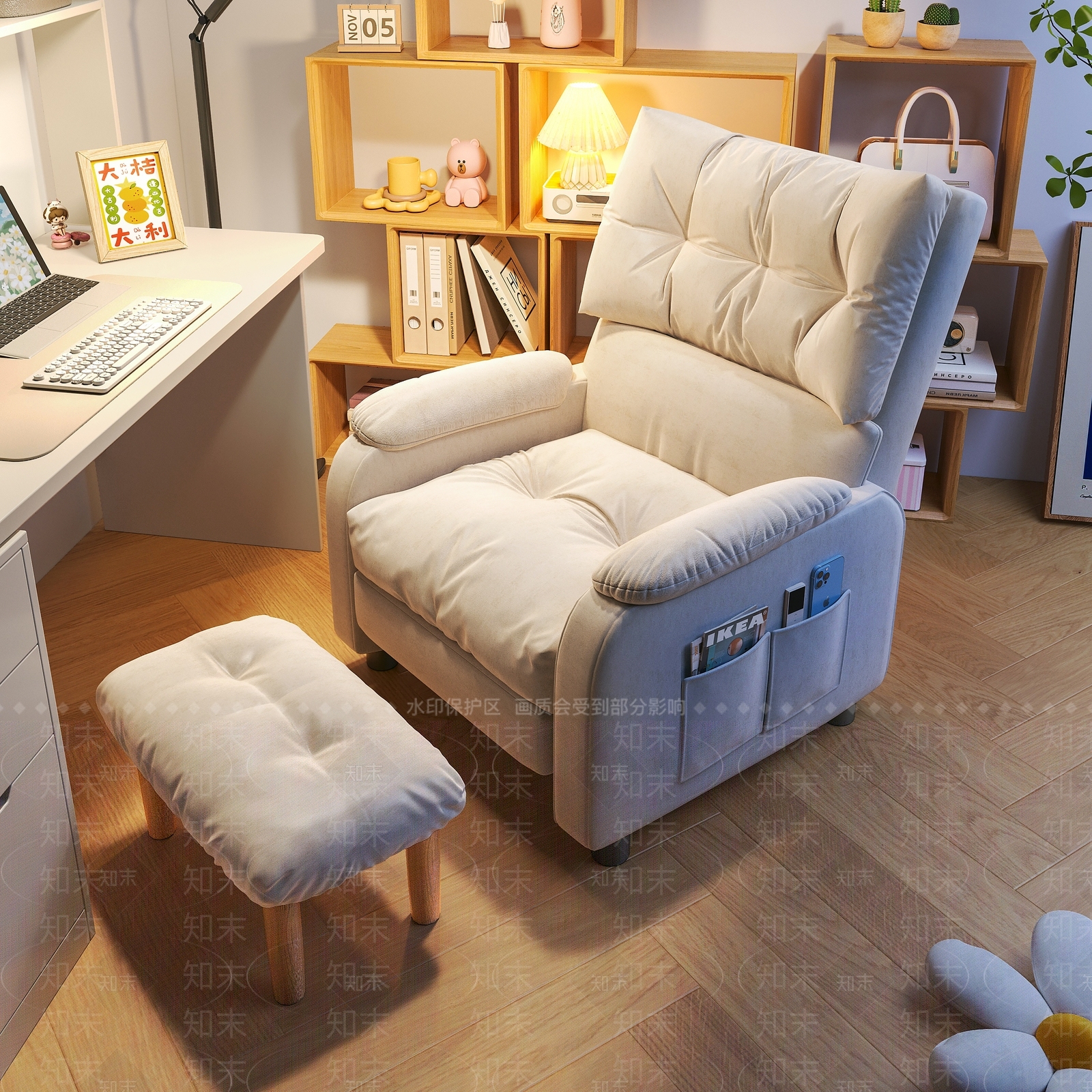 现代单人沙发椅3D模型下载【ID:1146968073】