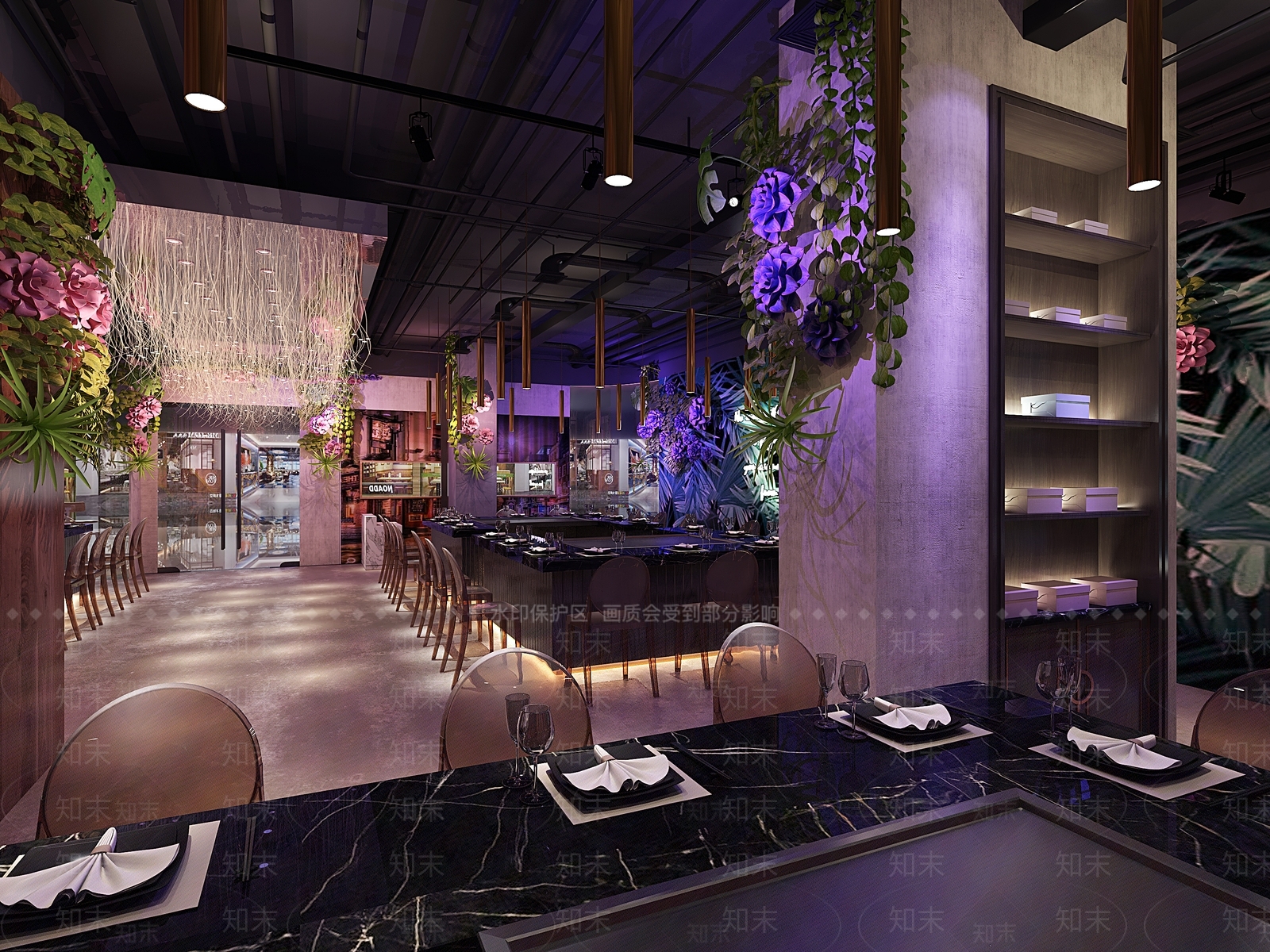 田园风格餐厅3D模型下载【ID:1146981748】
