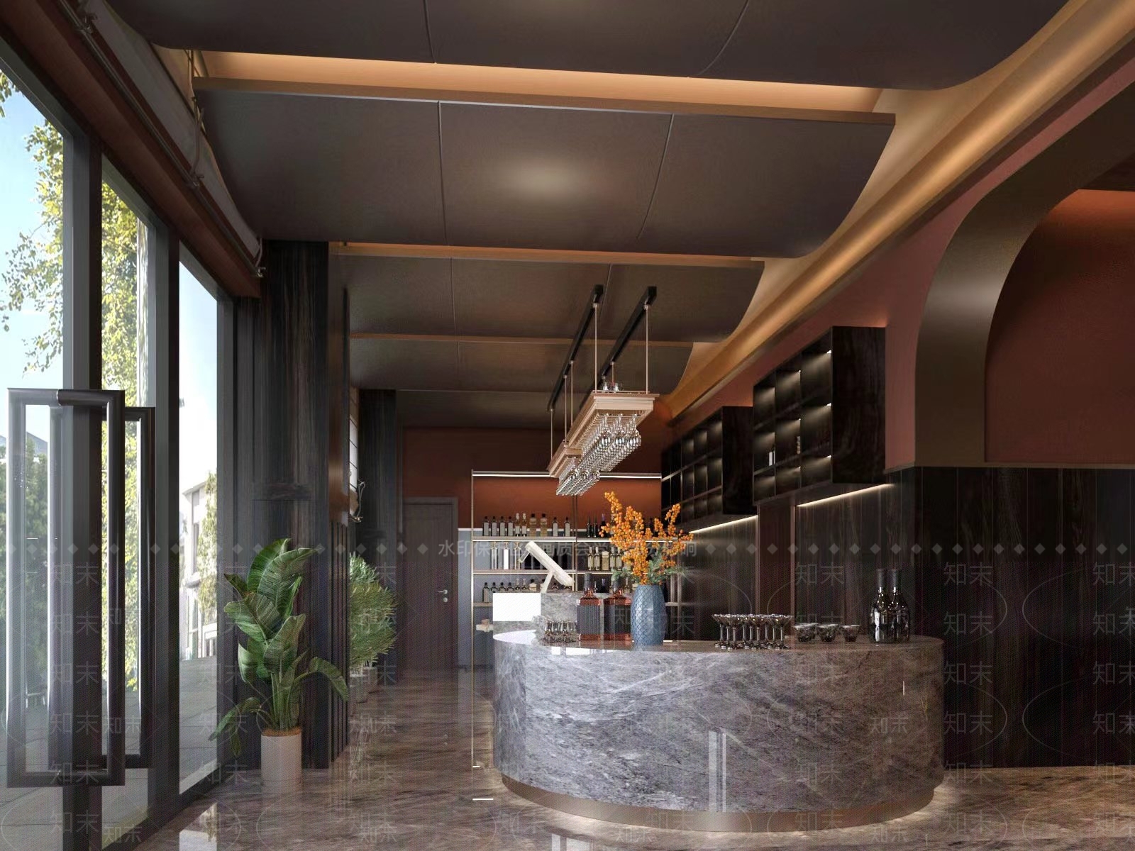 红酒会所展厅3D模型下载【ID:1146992278】