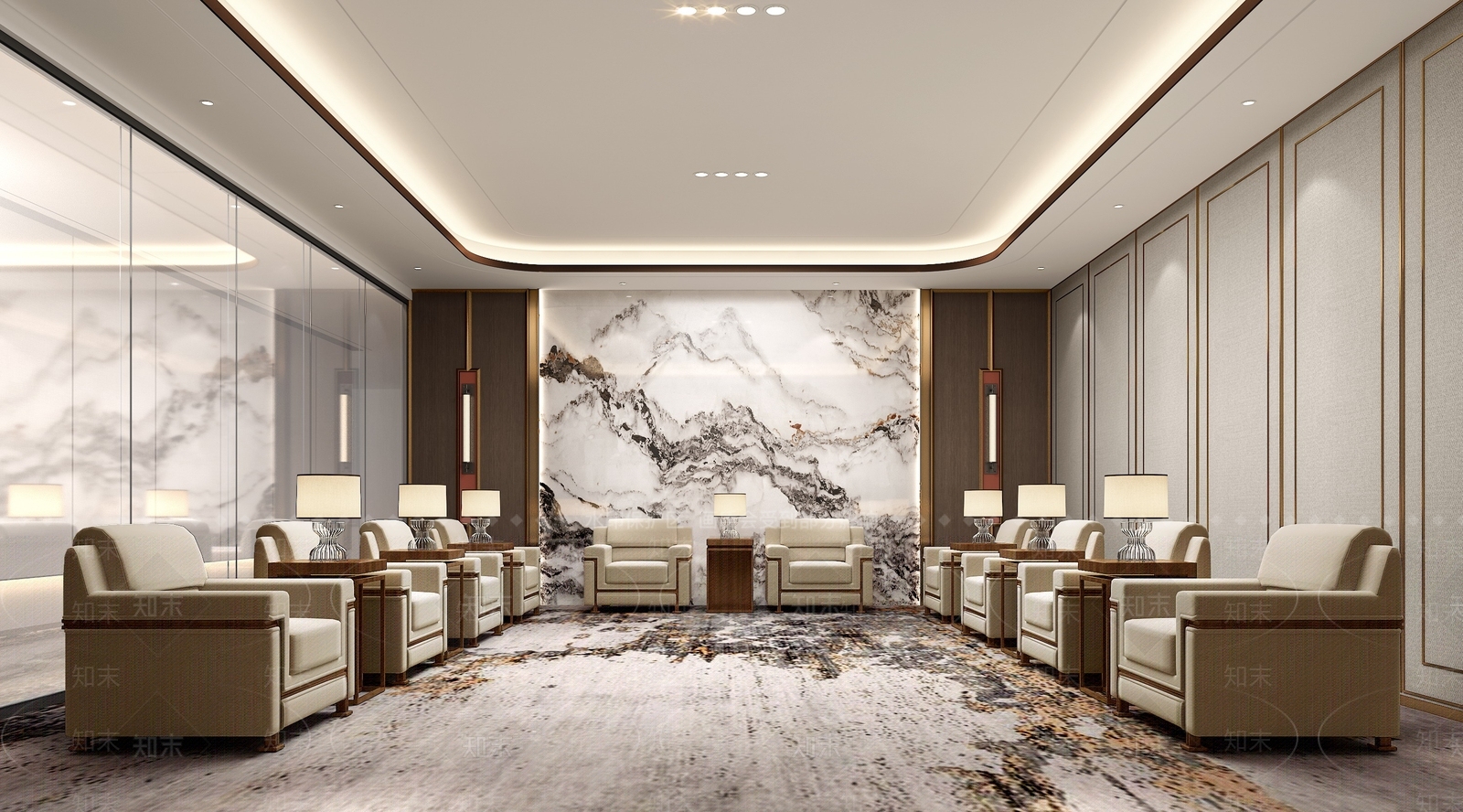 会客厅接待厅3D模型下载【ID:1146995967】