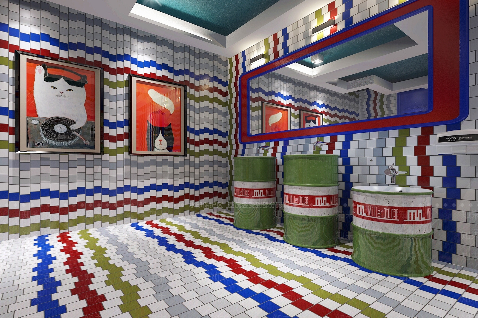 工业风格卫生间3D模型下载【ID:1147001824】