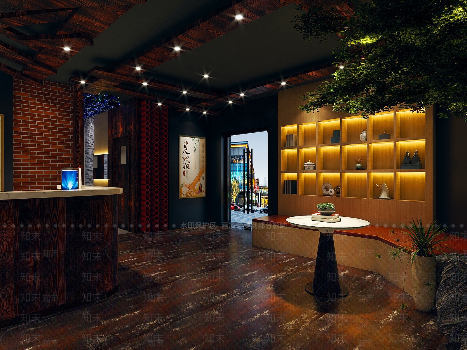 足浴大厅3D模型下载【ID:1147010156】