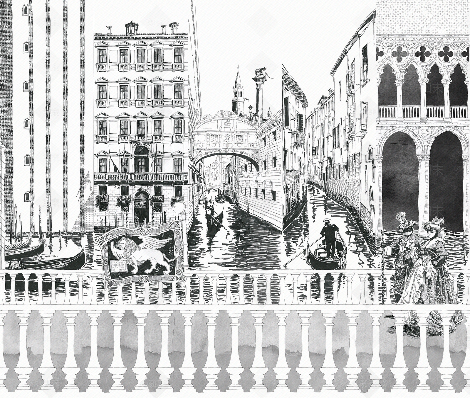 壁纸壁画欧式壁纸壁画欧式壁画贴图下载【ID:1147013648】