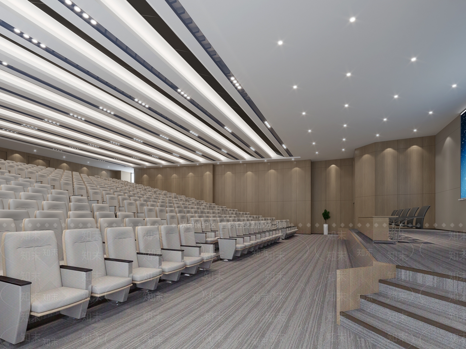 现代报告厅3D模型下载【ID:1147013151】