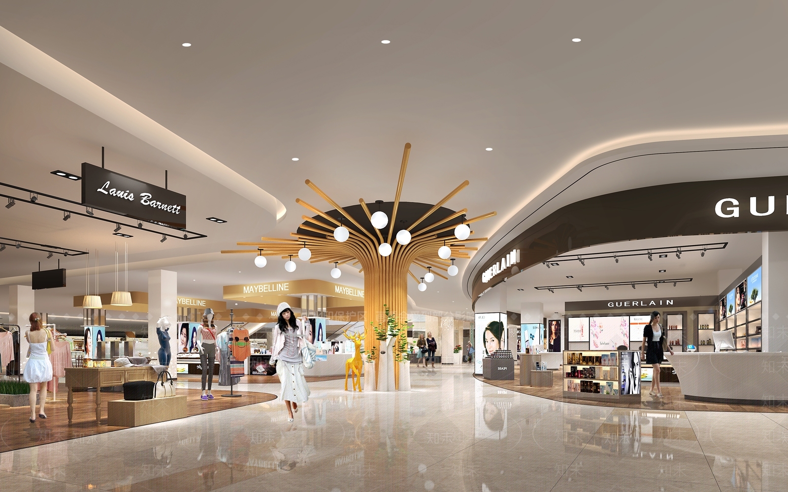 商场过道3D模型下载【ID:1147021911】