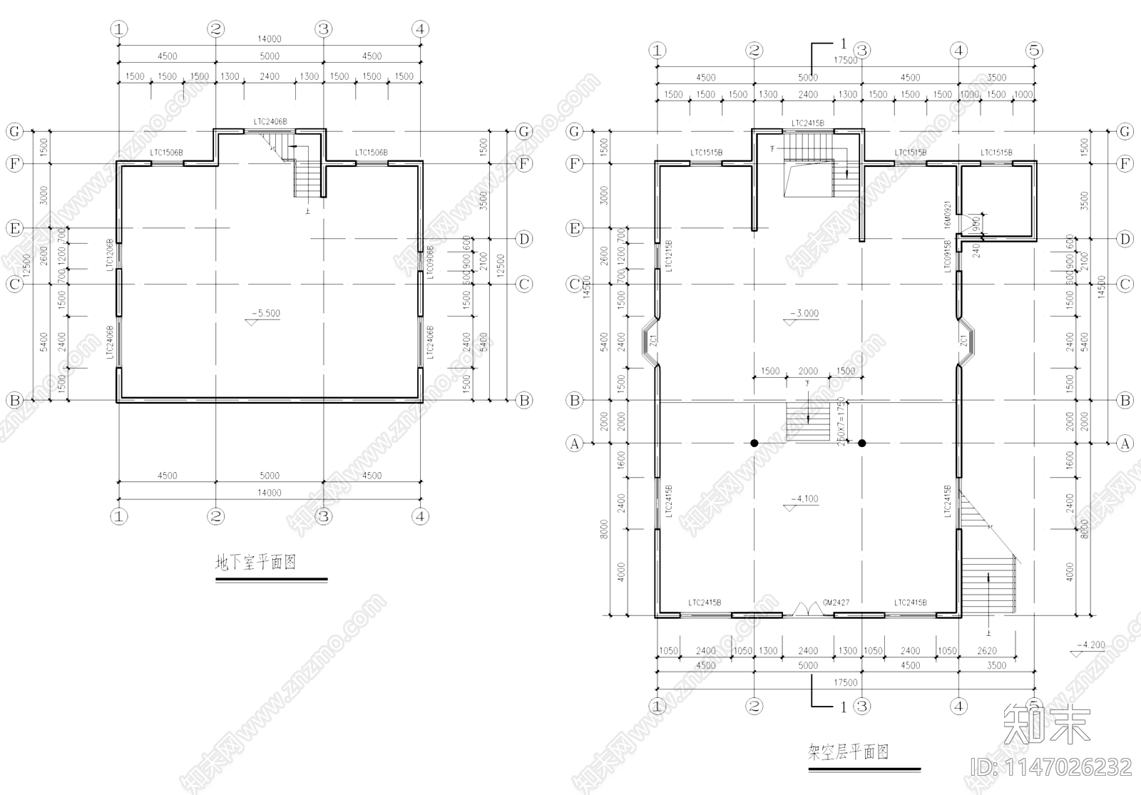 中式江南风格民居自建房住宅别墅建筑cad施工图下载【ID:1147026232】