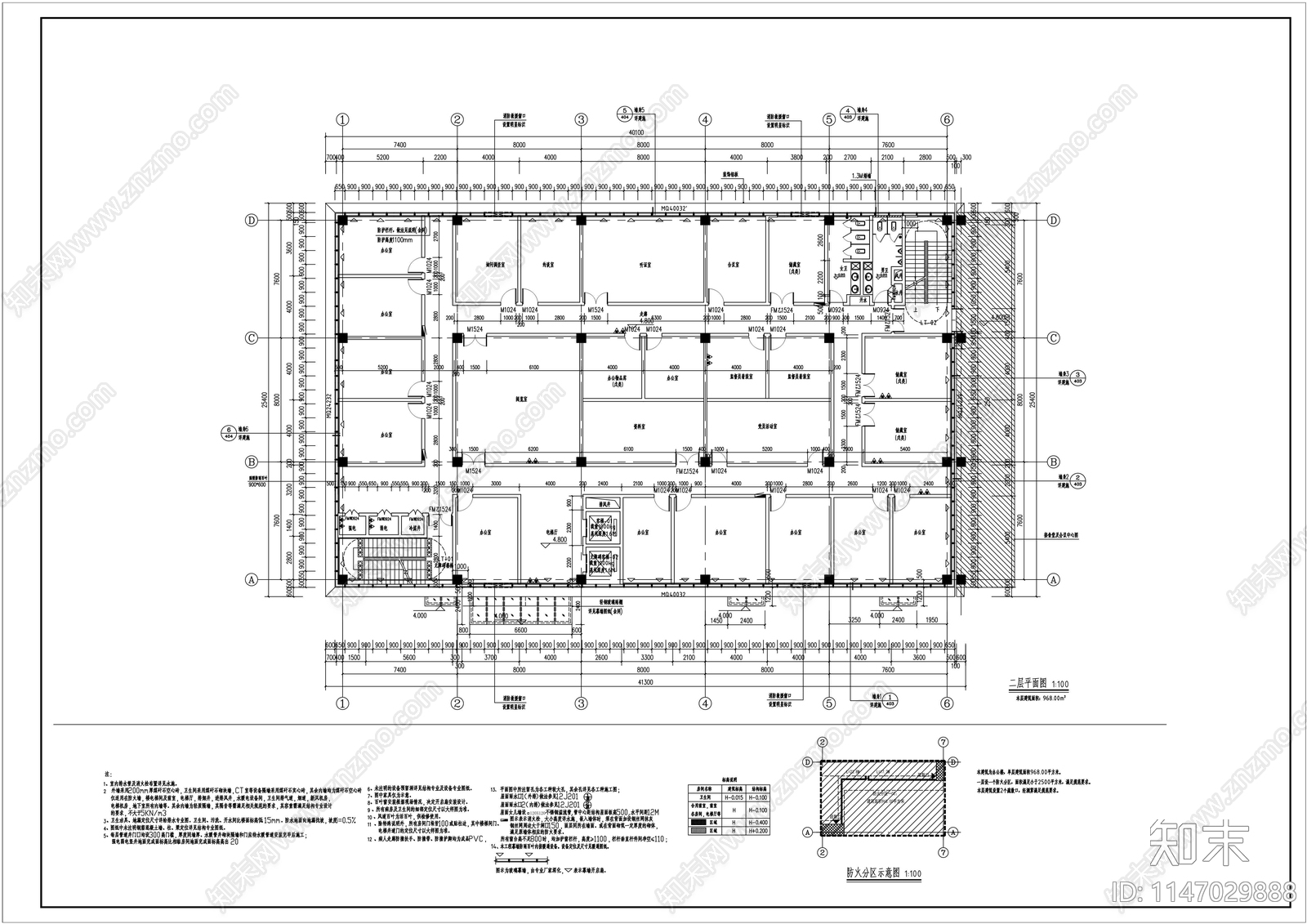 4层4000平医院综合楼天正建筑施工图下载【ID:1147029888】