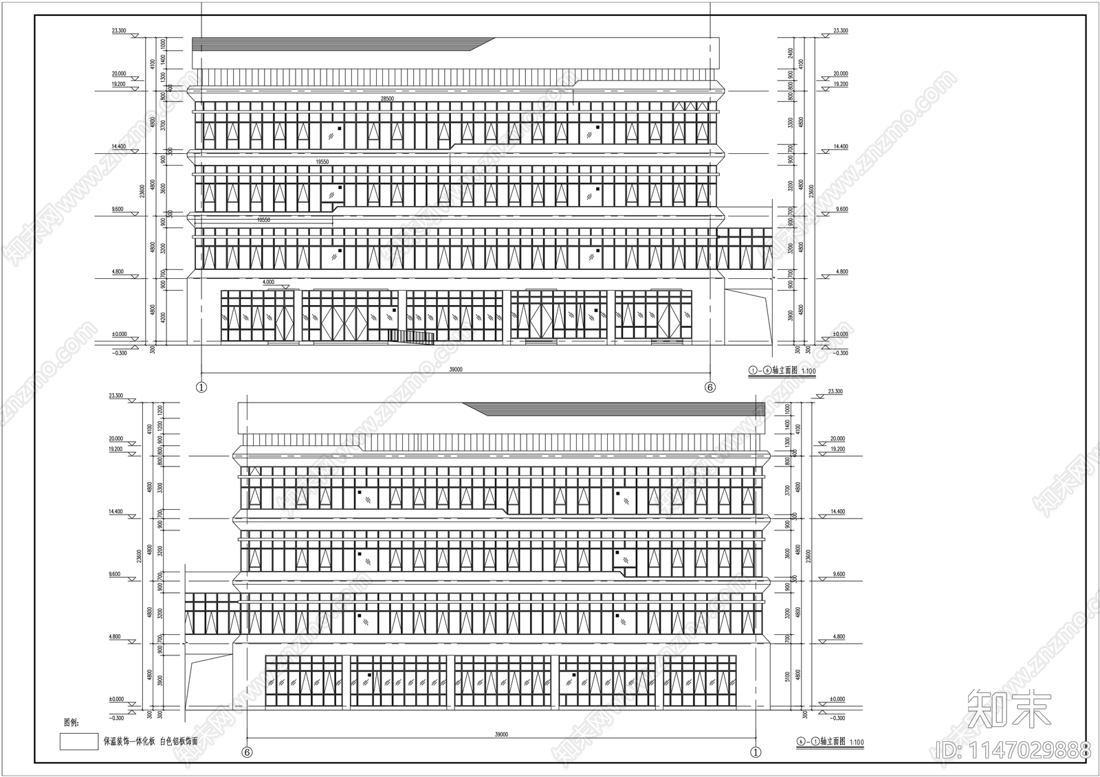 4层4000平医院综合楼天正建筑施工图下载【ID:1147029888】