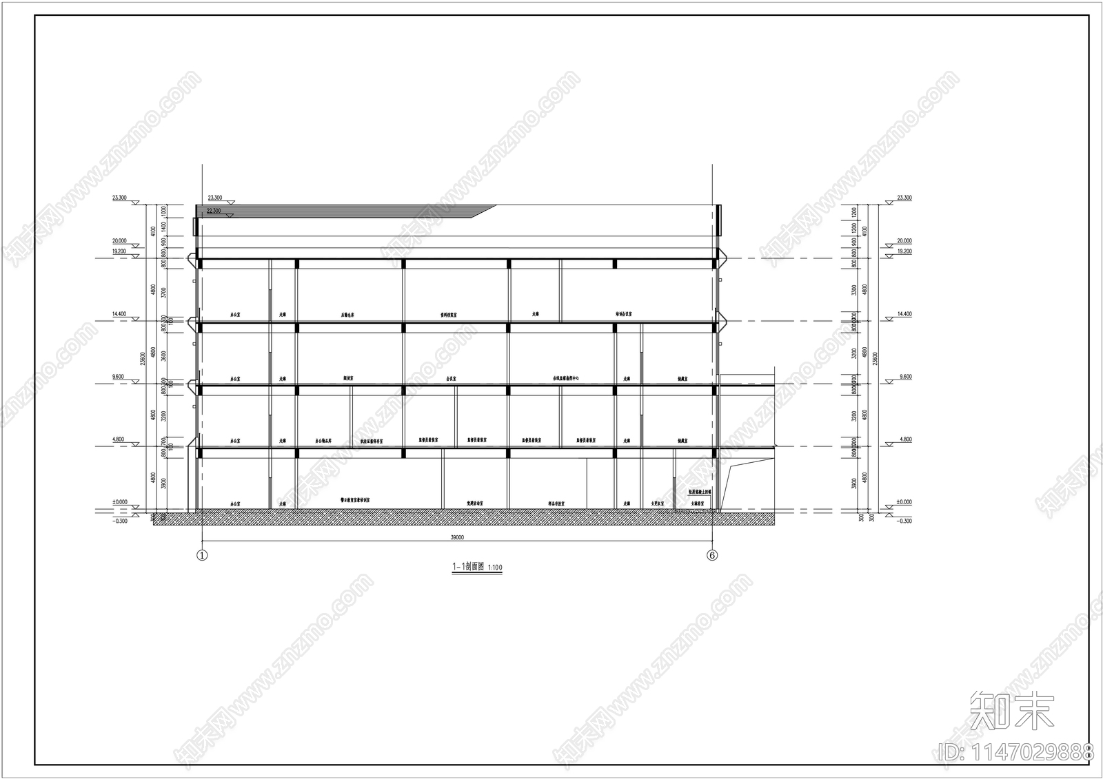 4层4000平医院综合楼天正建筑施工图下载【ID:1147029888】