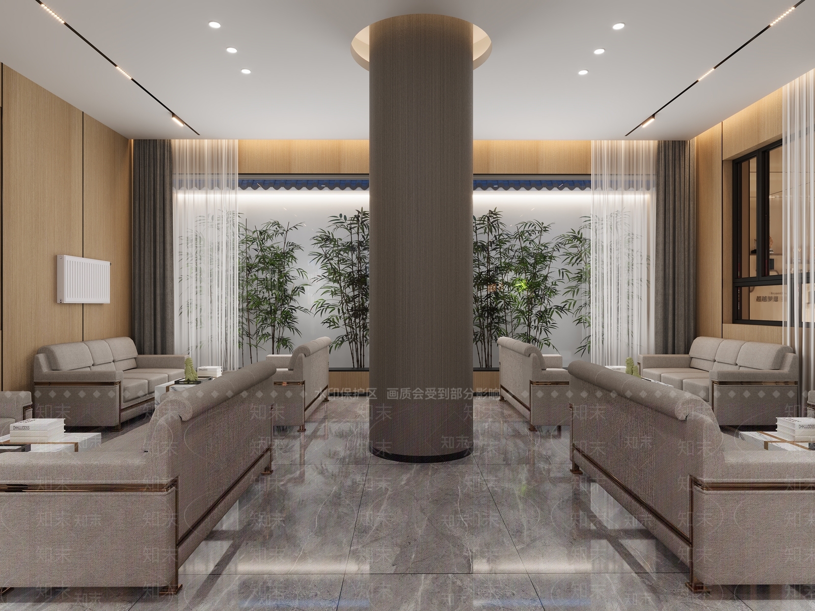 现代公司大堂3D模型下载【ID:1147031332】