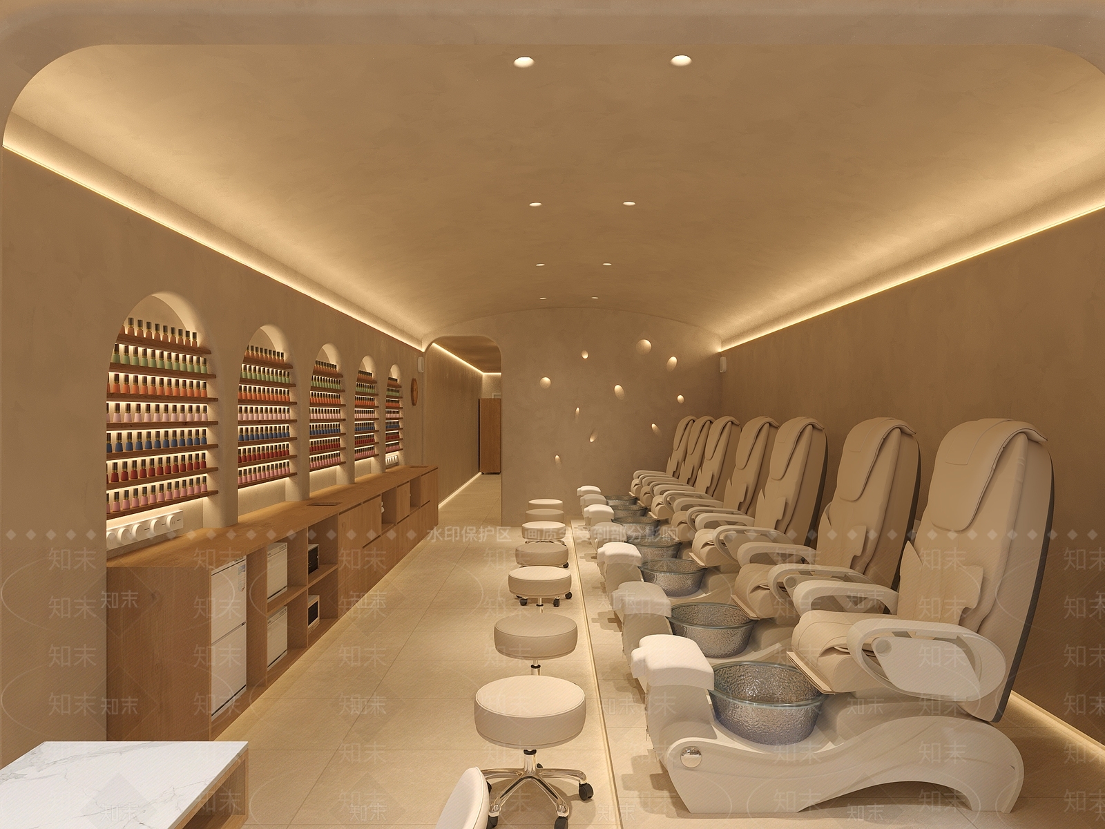 美甲店3D模型下载【ID:1214081990】