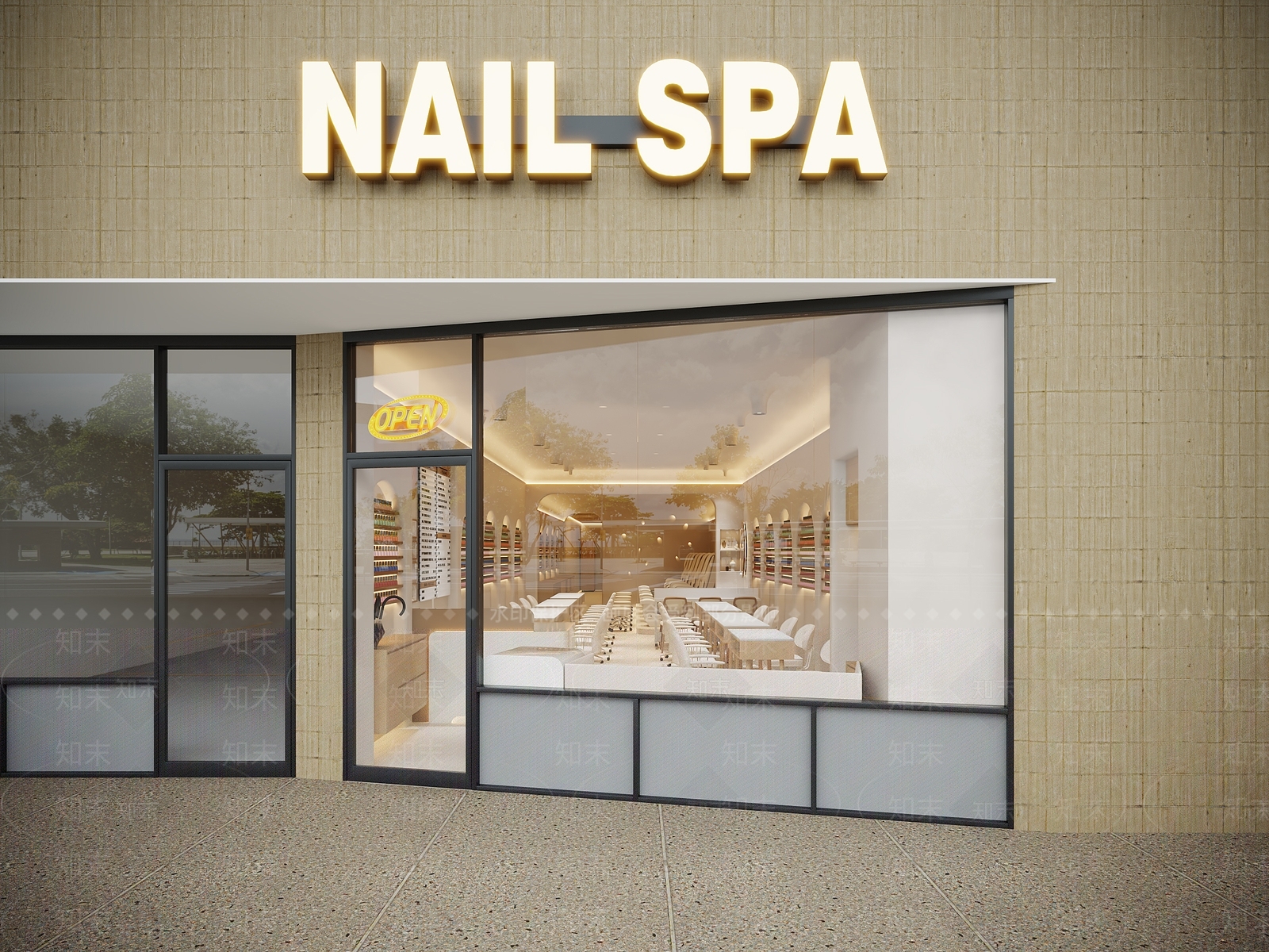 美甲店3D模型下载【ID:1147032060】