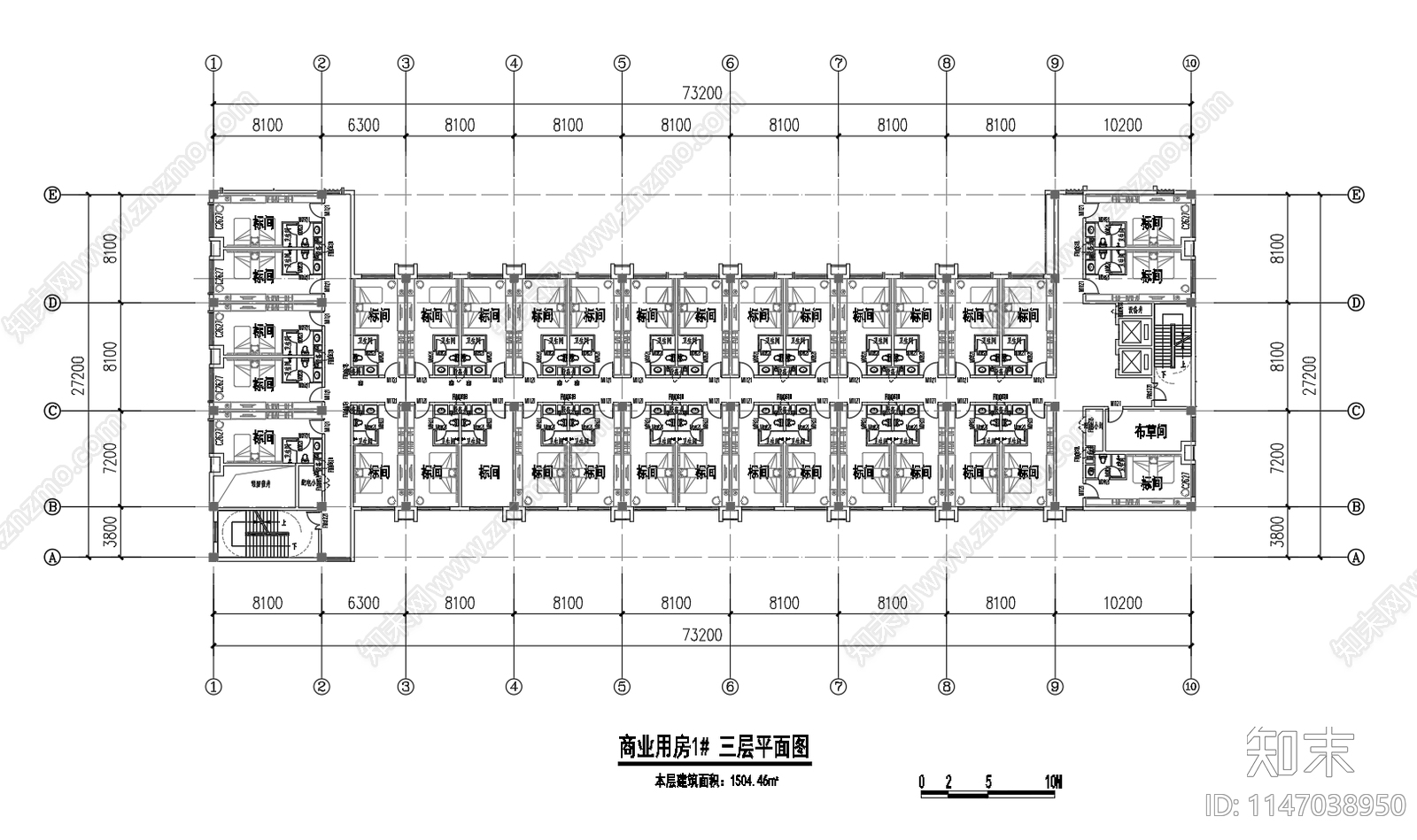 新中式沿街商业建筑cad施工图下载【ID:1147038950】