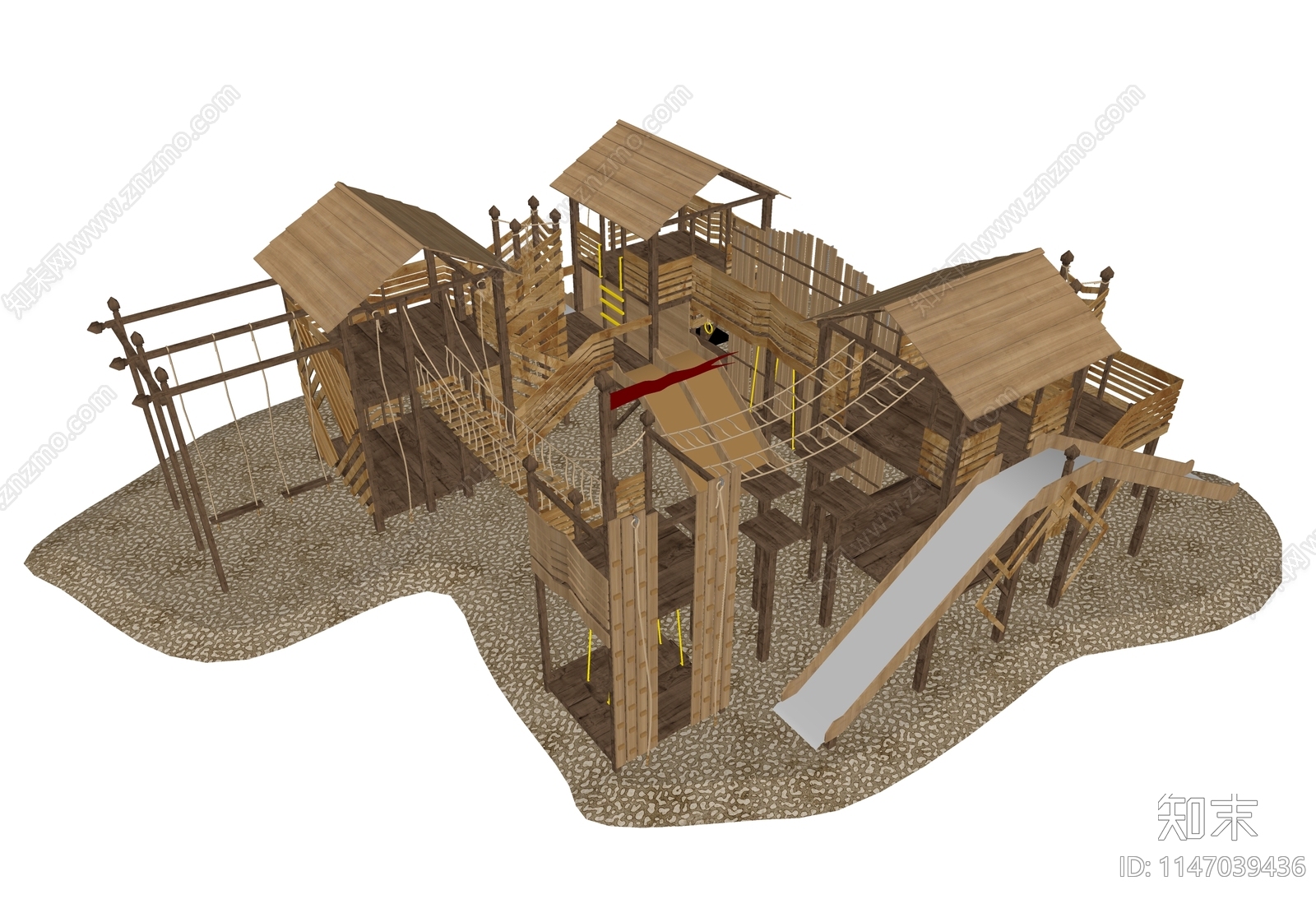 儿童游乐设施SU模型下载【ID:1147039436】