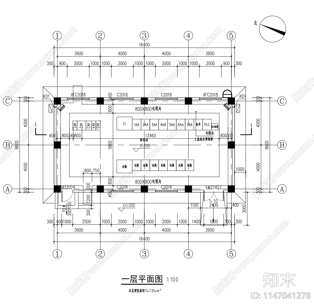 配电间天正建筑施工图下载【ID:1147041278】